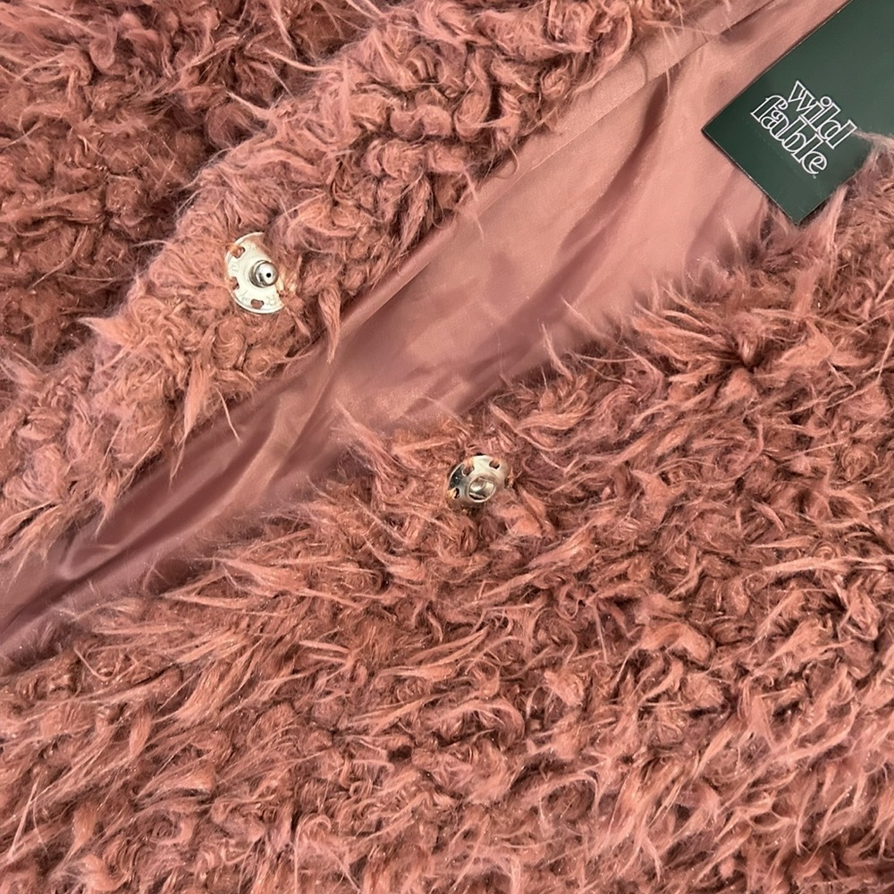 Wild Fable Plush Pink Jacket - Picture 4 of 8
